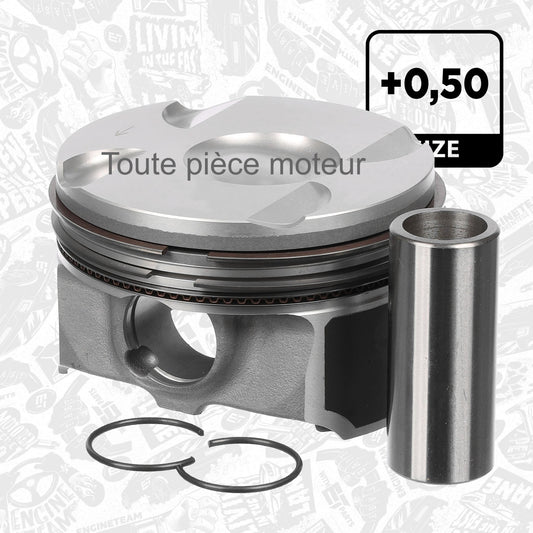 Piston avec segment FORD EcoBoost 2eme génération